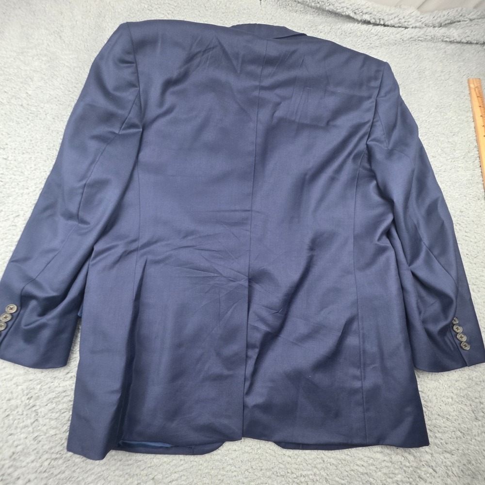 Jos. A. Bank Blazer Mens 46L Navy Blue Gatsby 100% Wool 2-Button Sport Coat - Picture 14 of 16